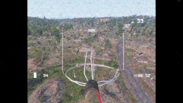 FPV target-impact footage